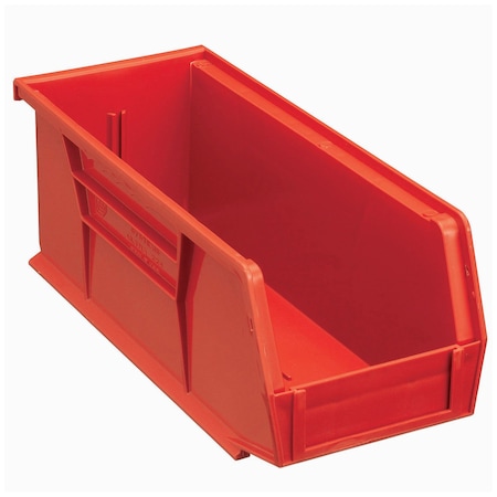 Global Industrial Storage Bin, Plastic, Red, 4 in H 269688RD